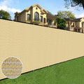 Privacy Screen Fence 5 ft x 100 ft Sand - Heavy Duty Shield
