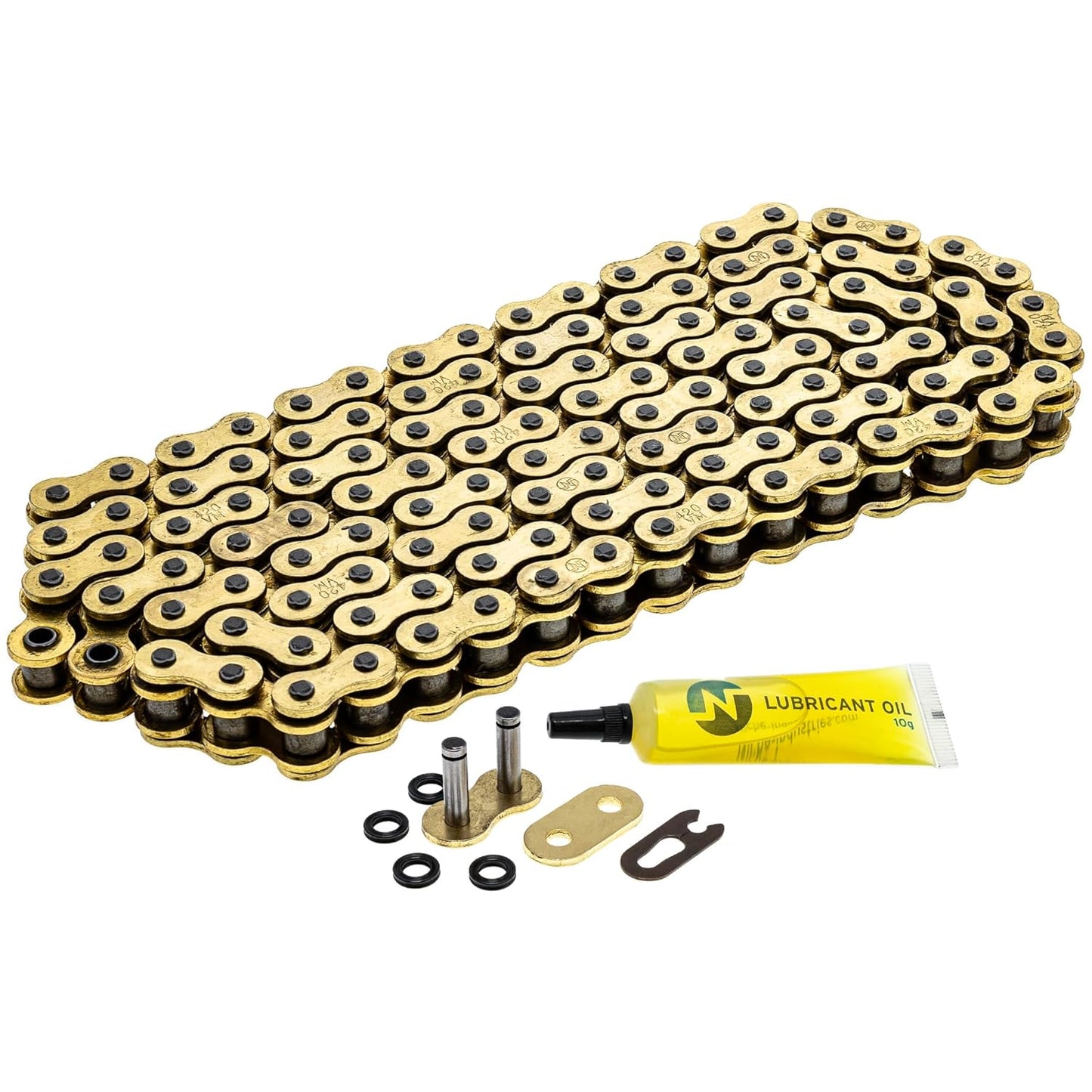 NICHE Gold 420 X-Ring Chain 124 Links for Ultimate Performance