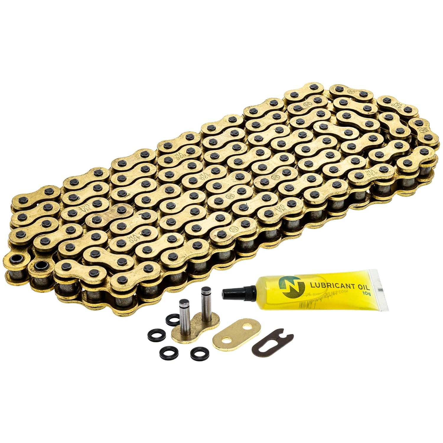 NICHE Gold 420 X-Ring Chain 124 Links for Ultimate Performance
