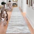 KOZYFLY Modern Abstract Kitchen Runner Rug 2.6x16 - Soft Non-Slip