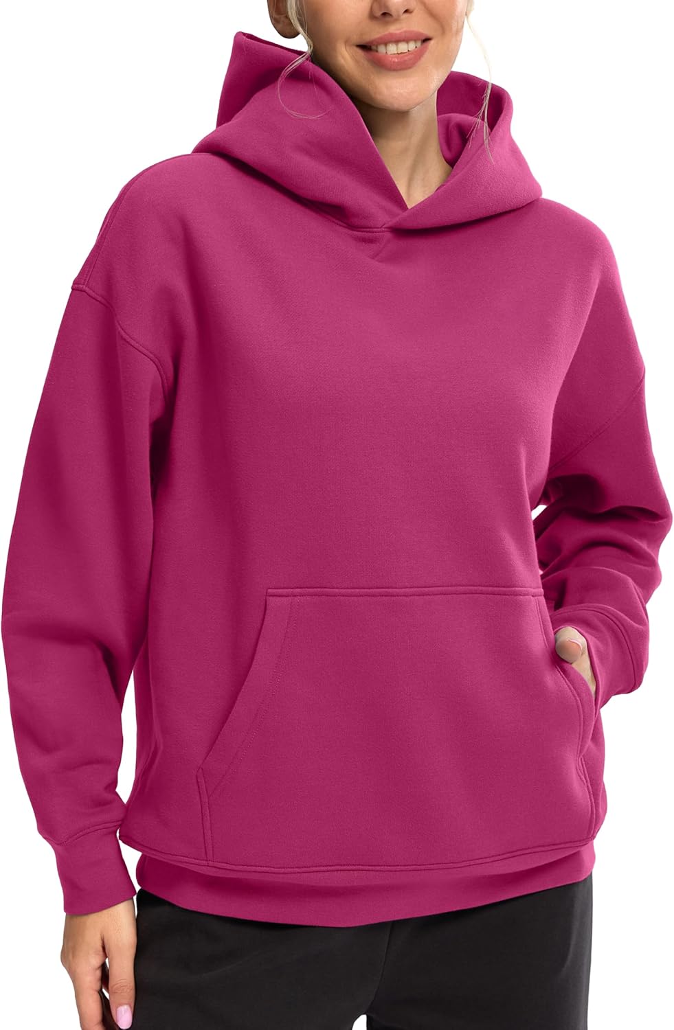 G Gradual Oversized Fleece Hoodie for Women - Casual Comfort