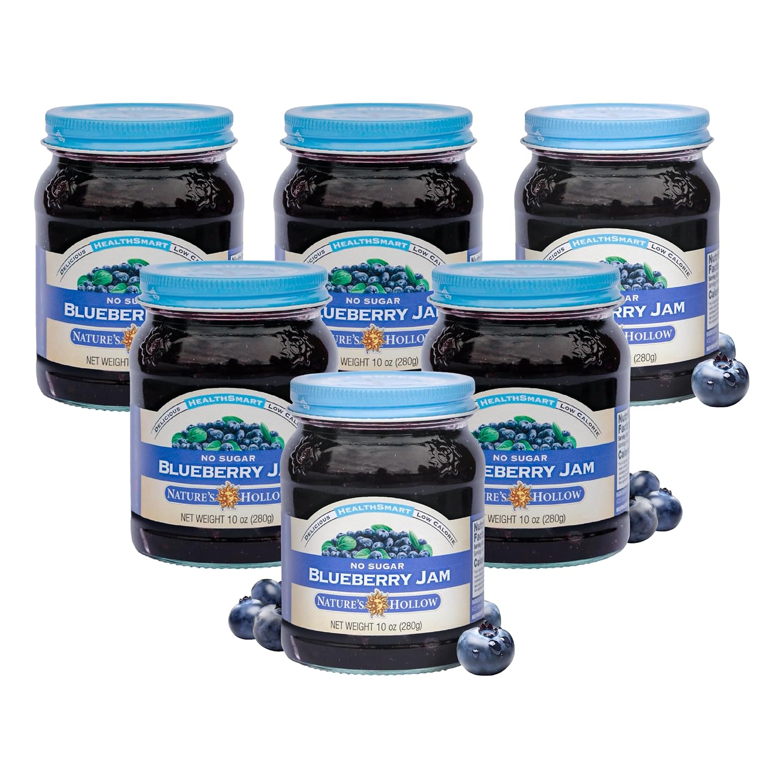 Nature's Hollow Blueberry Jam: Sugar Free, Low Cal, Keto Friendly