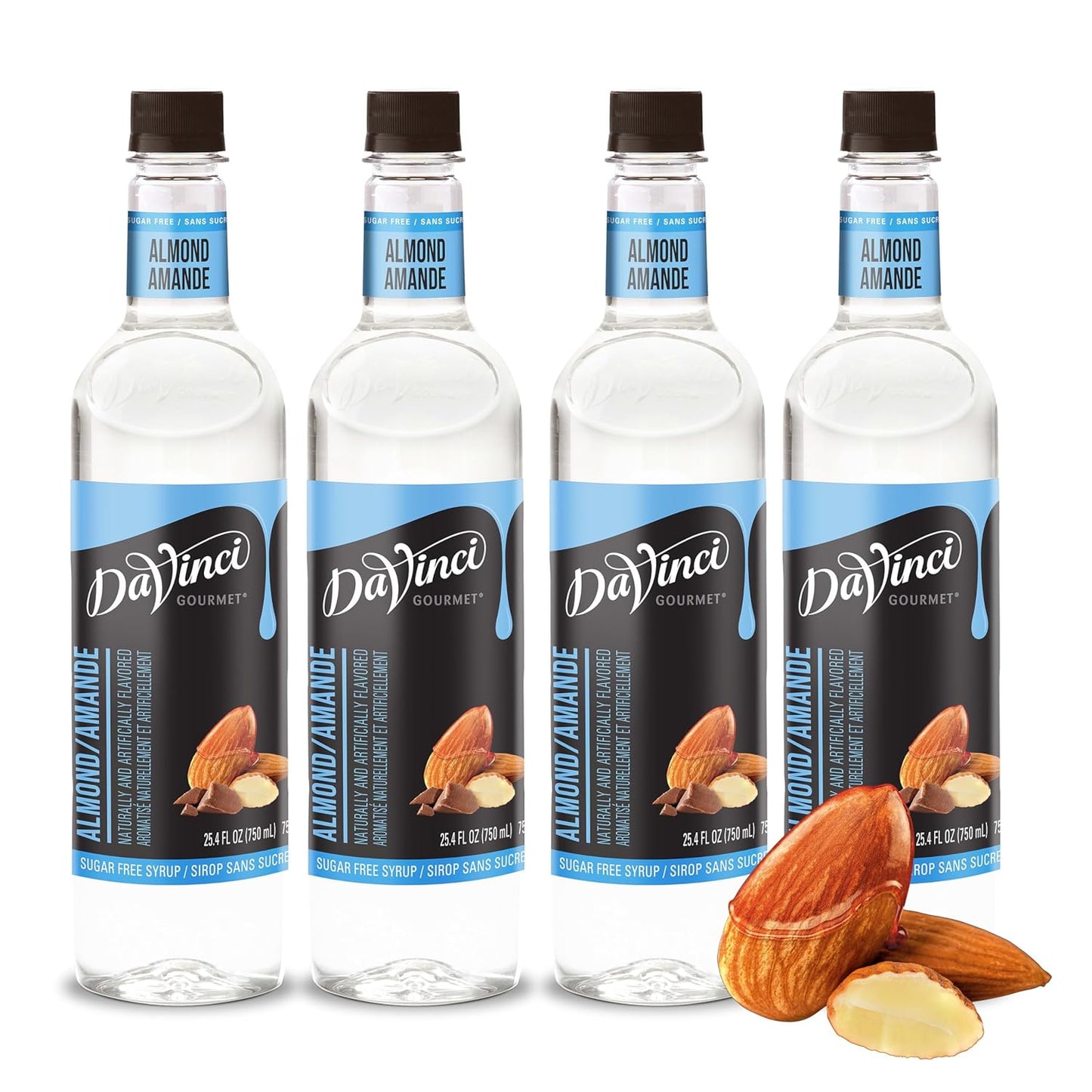 DaVinci Gourmet Sugar-Free Almond Syrup for Flavorful Beverages