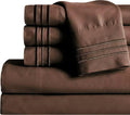 Queen Sheet Set Brown - Mocassi Luxury 6-Piece Cooling Sheets