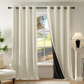100% Blackout Curtains 52x84 2 Pack - Thermal, Sound-Reducing Drapes