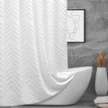 Boho White Fabric Shower Curtain - TURKIO 72x72