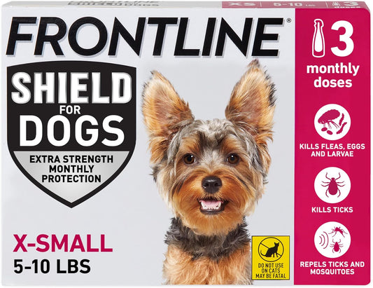 FRONTLINE Shield Flea & Tick Treatment for X-Small Dogs 5-10 lbs