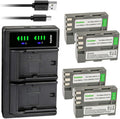 Kastar 4-Pack EN-EL3e Battery and LTD2 USB Charger - Reliable Backup