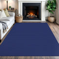 Washable Area Rug 5x7 Non Slip Rug - Royal Blue/Navy 5 ft x 7 ft