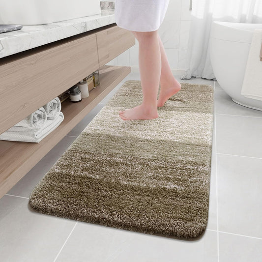 Arotive Microfiber Bathroom Rugs: Soft, Absorbent, Non-Slip Mats