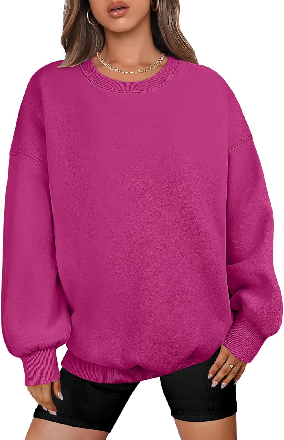 Oversized Sweatshirt for Women - Comfy Fall Pullover Top