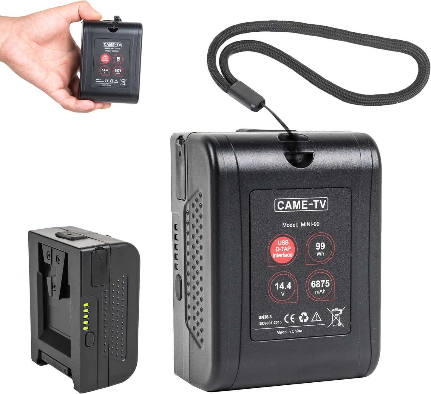 CAME-TV Mini-99 V-Mount Battery 99Wh for BMPCC 4K and More