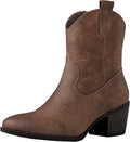 Women's Western Cowgirl Short Boots - Low Heel Walking Style