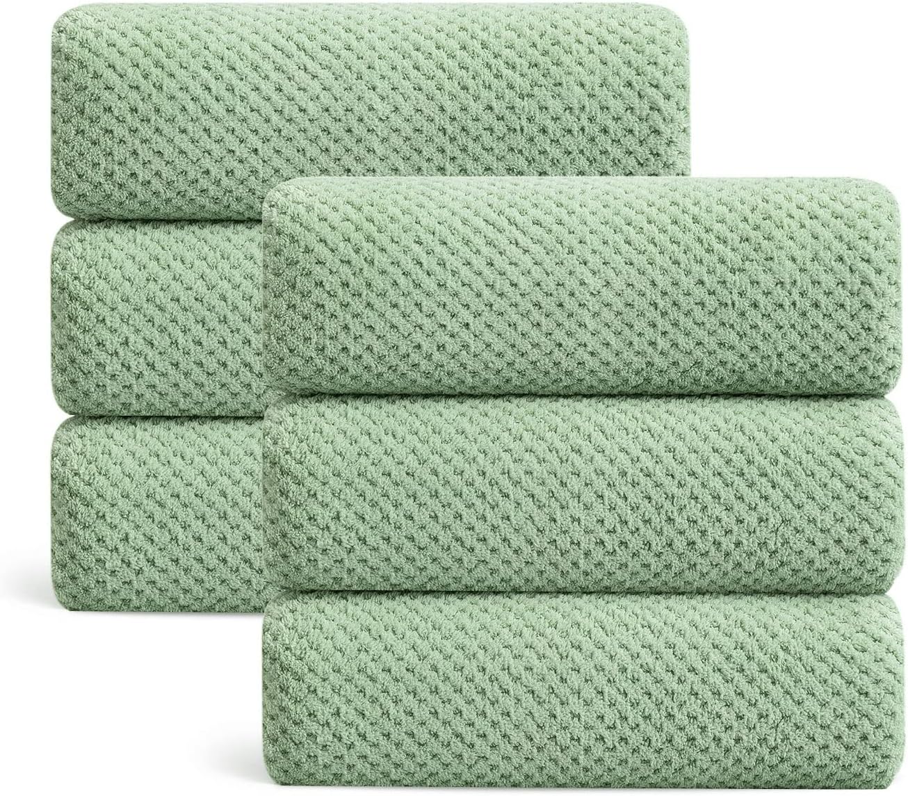 Ultra Soft Microfiber Towel Set of 6 for Luxurious Comfort
