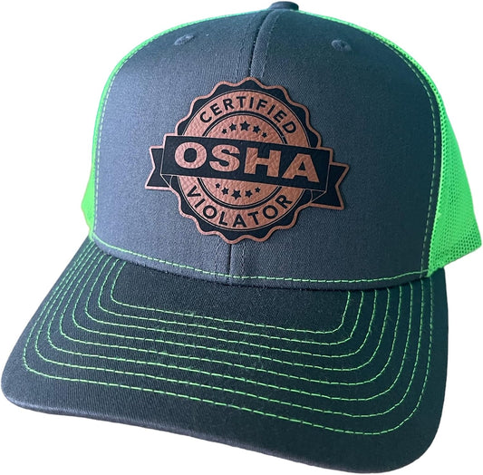 Certified OSHA Violator Trucker Hat for Bold Blue Collar Workers