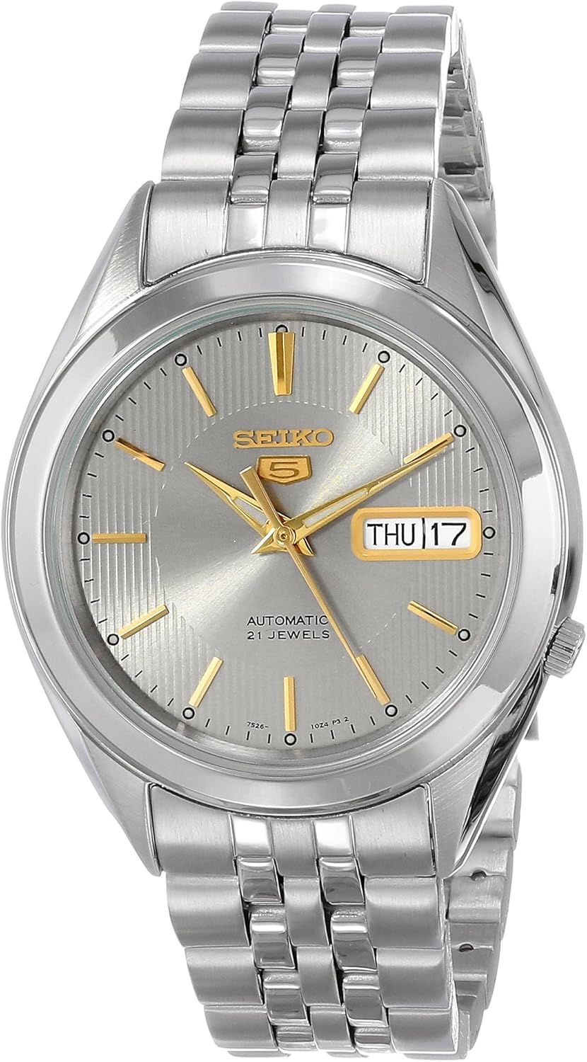 Seiko 5 Men's Stainless Steel Watch with Automatic Movement