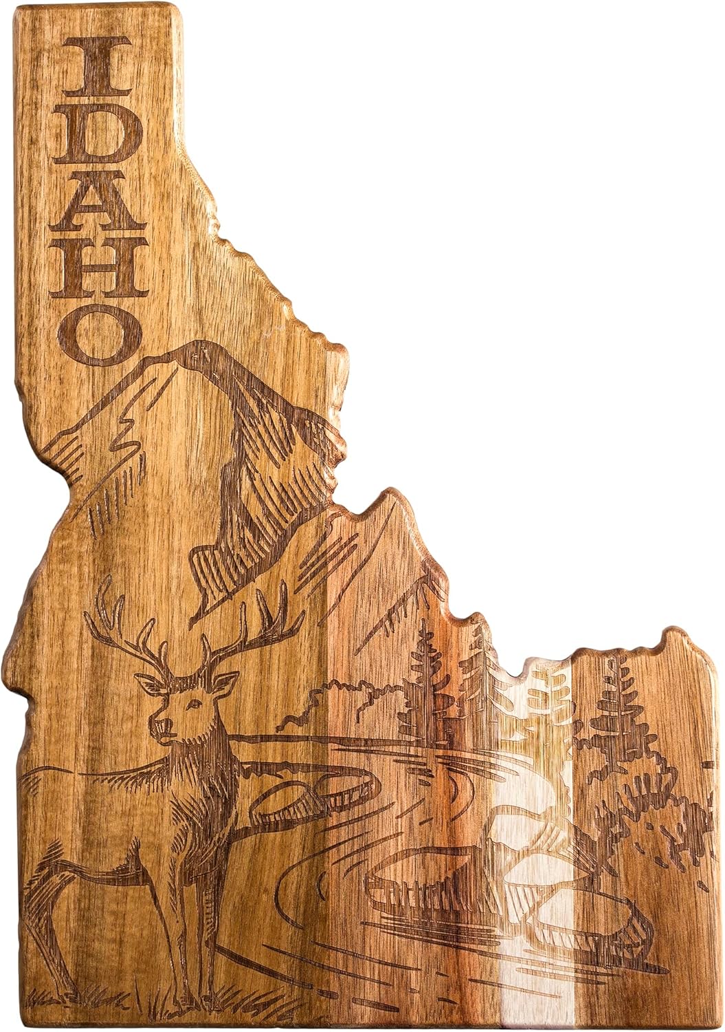 Idaho State Shaped Cutting Board by Totally Bamboo for Charcuterie
