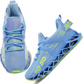 Womens Walking Running Blade Sneakers - Lightweight Knit Athletic Shoe