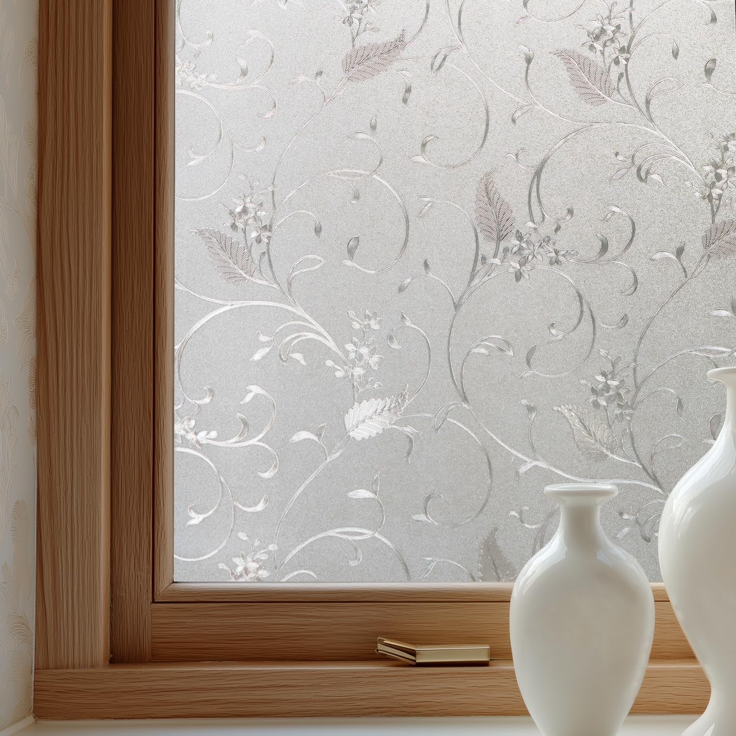 Window Privacy Film Decorative for Front Door and Bathroom