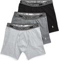 POLO Men's Stretch Classic Fit Boxer Brief 3-Pack - Comfortable