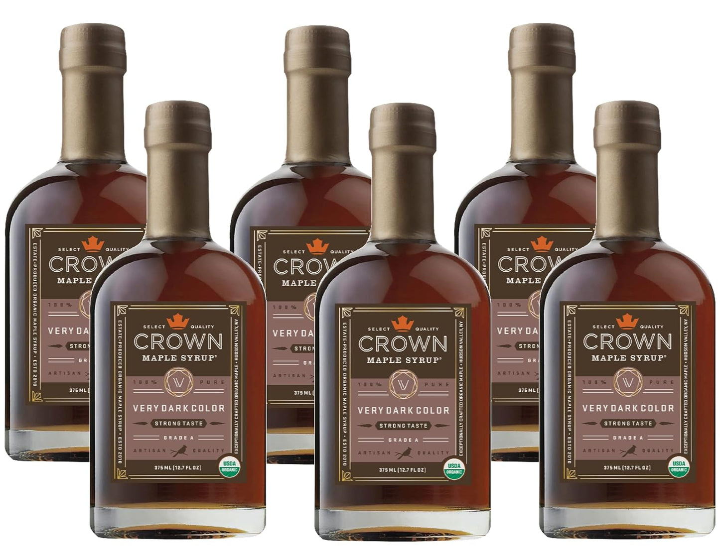 Crown Maple Very Dark Organic Maple Syrup for Bold Flavor