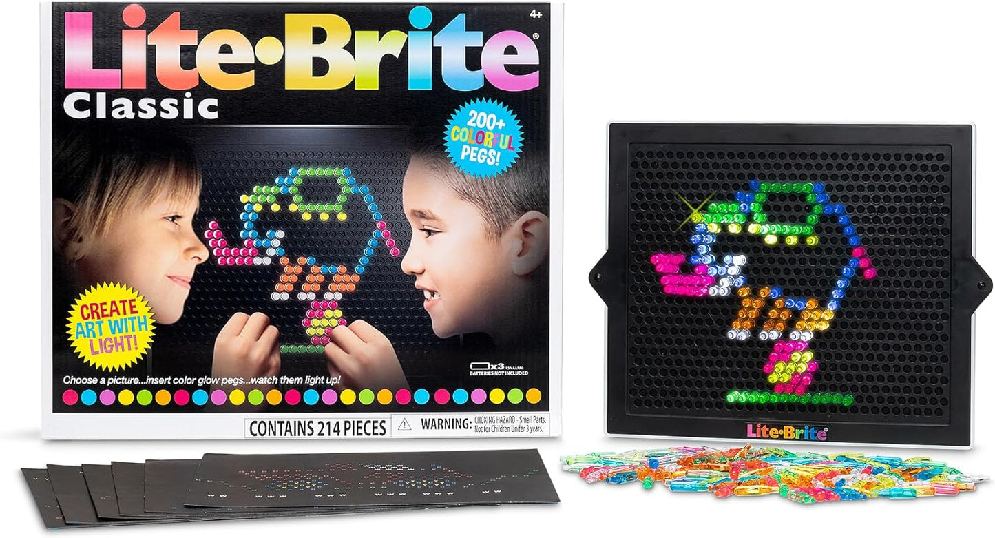 Lite Brite Classic: Light Art Fun for Ages 4+!