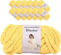 Chenille Chunky Yarn Arm Knitting Thick Bulky DIY Blanket - Soft
