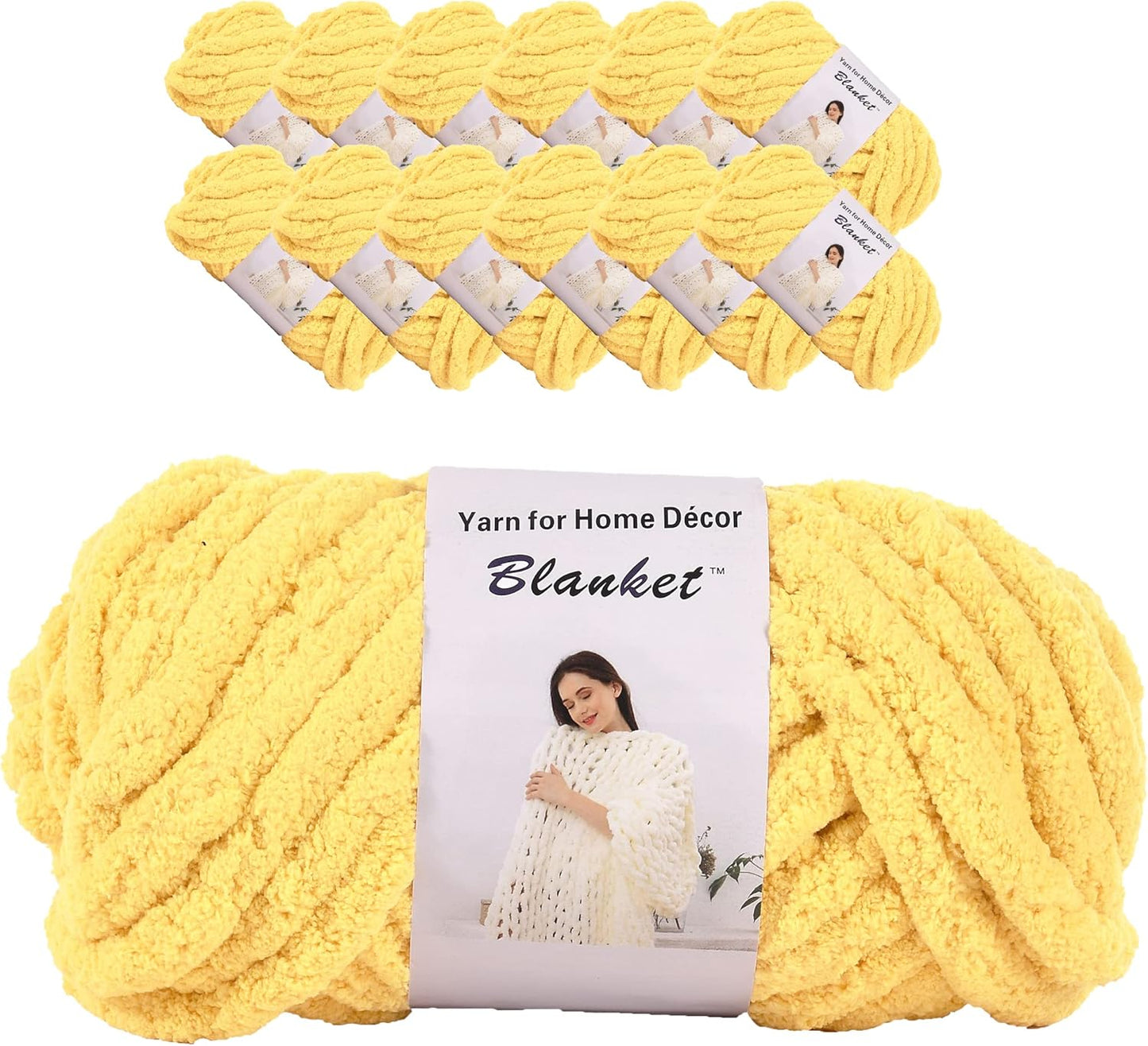 Chenille Chunky Yarn for Arm Knitting - Perfect for DIY Projects