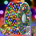 KNONEW 400FT Outdoor Christmas Fairy Lights Plug in - 1200 LED