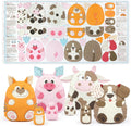 Fabric Sewing Kit for Beginners - Farm Animal Cut & Sew Panel