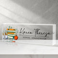 Custom Office Name Plate for Desk Personalized - Elegant Desk Accent