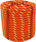 Arborist Rigging Rope Bull Rope 1/2 in x 100 ft for Outdoor Use