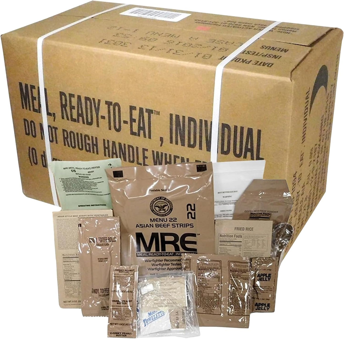 U.S. Military Meals Ready to Eat - 12 Packs for Survival