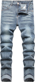 Men's Slim Fit Stretch Jeans Ripped Skinny Jeans for Men (Style D9J5)