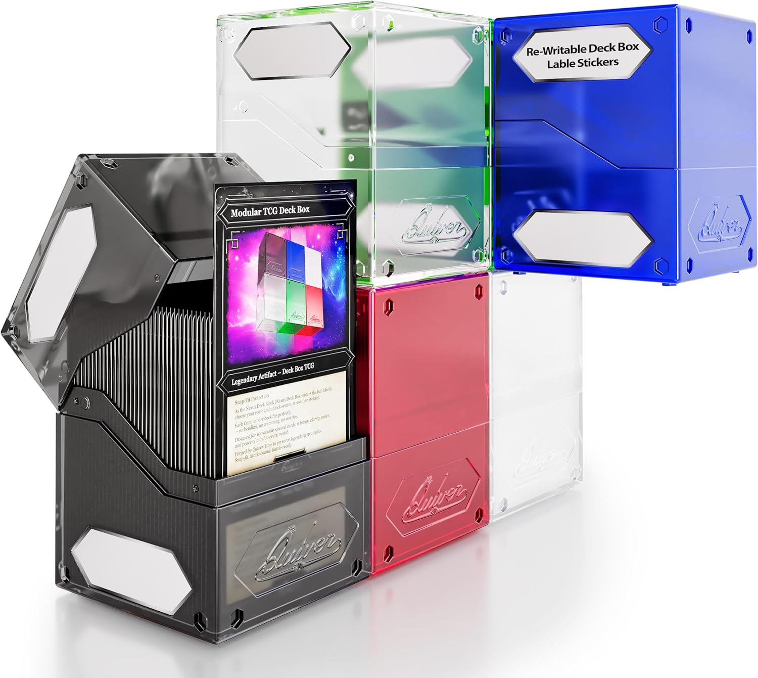 Quiver Time 360 Modular Nexus DeckBlock - Stylish MTG Deck Box