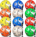 12 Soccer Balls with Pumps for Charity Events and Training Sessions