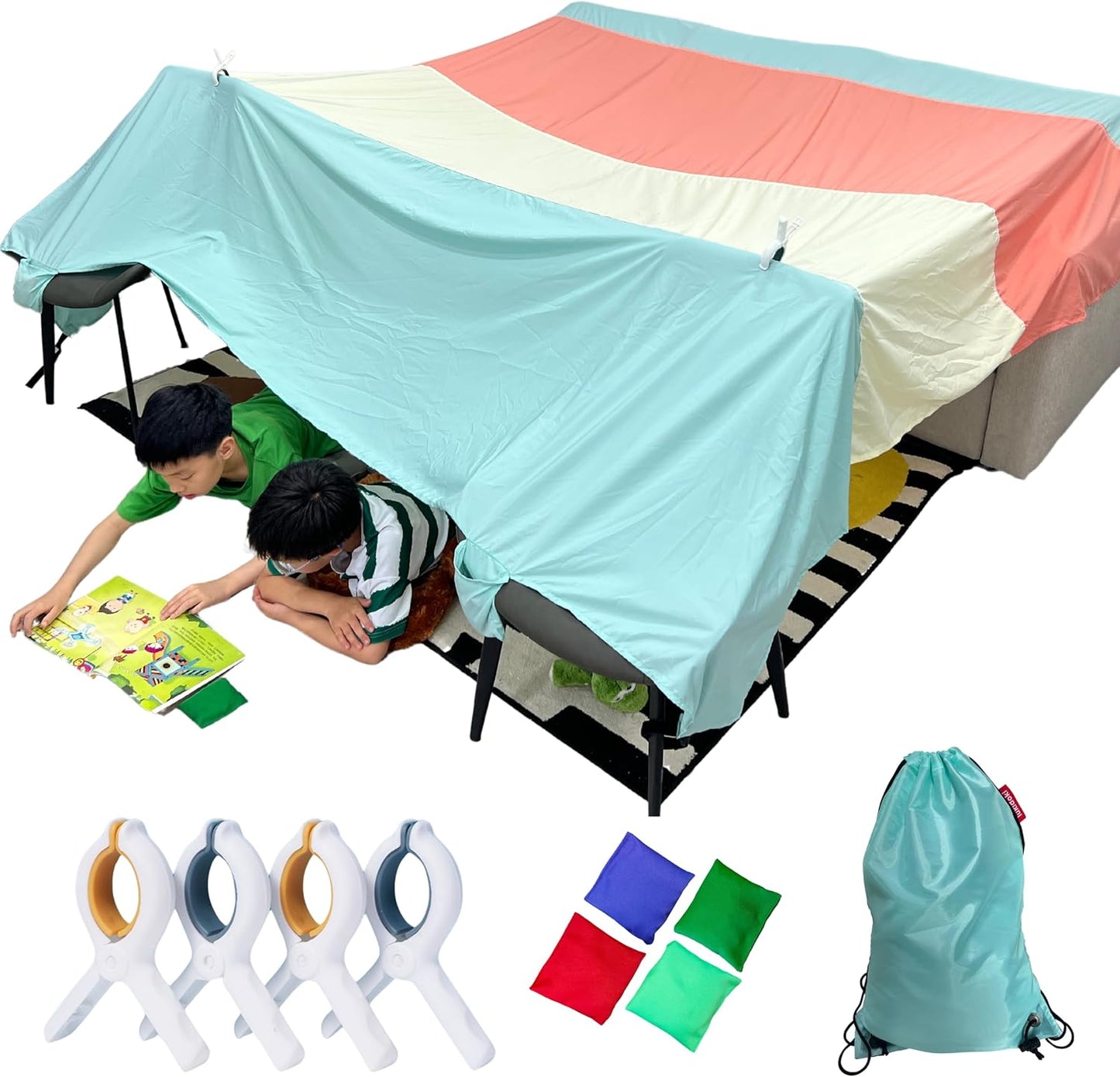 Magic Fort Building Kit for Kids - Fun Indoor Outdoor Play