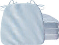 Set of 4 Plush D-Shaped Chair Cushions for Dining Comfort