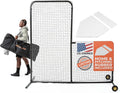 L Screen Baseball Pitching Net 6 ft x 6 ft - Portable Body Protector