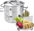 ARC 20QT Stainless Steel Tamale Steamer Pot with Easy-fill Spout