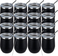 12oz Wine Tumbler Set of 16 - Insulated Stainless Steel Cups