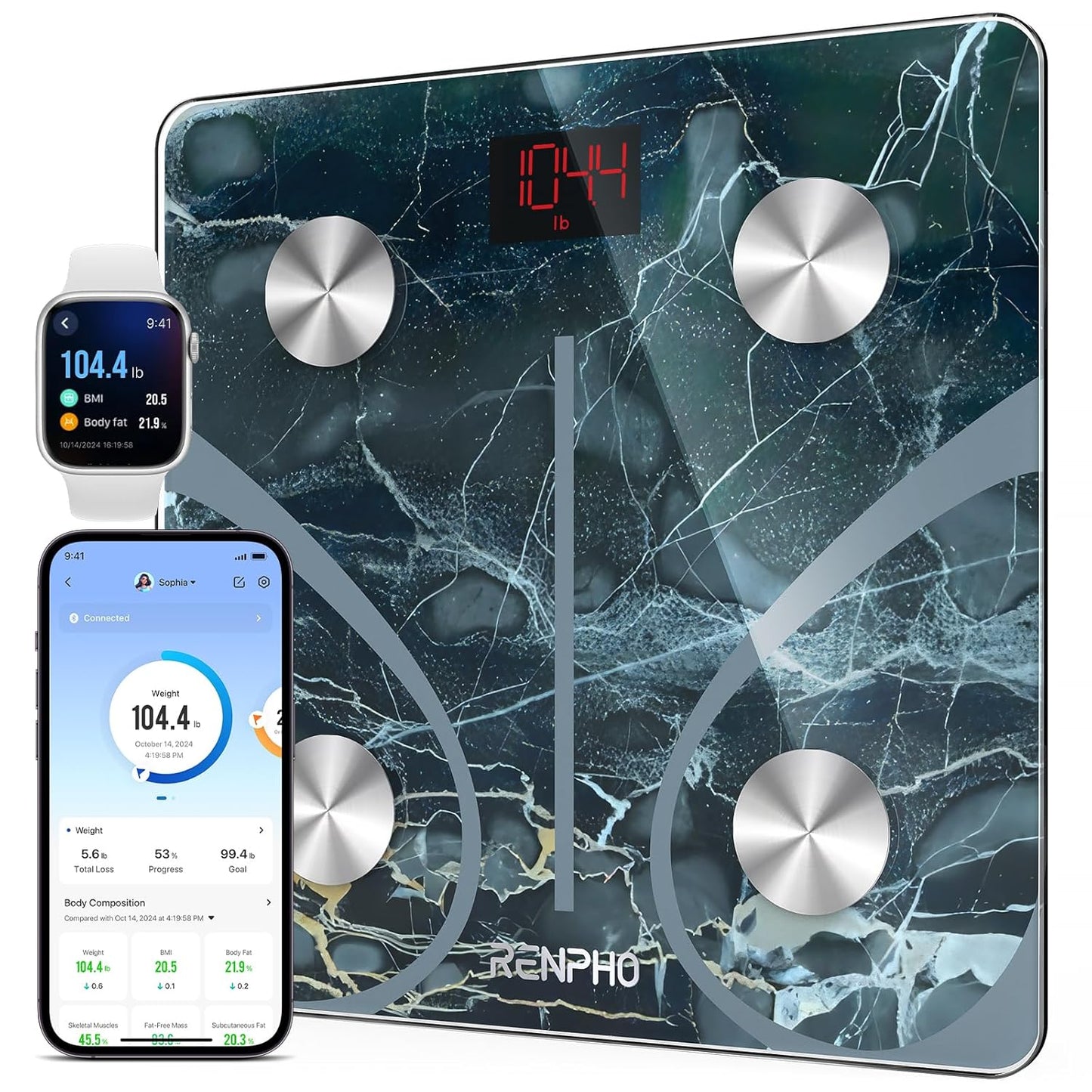 RENPHO Smart Scale for Body Weight and Body Composition Monitor