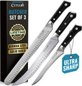 Cutluxe Butcher Knife Set 3-Piece Brisket, Breaking & Boning Knives