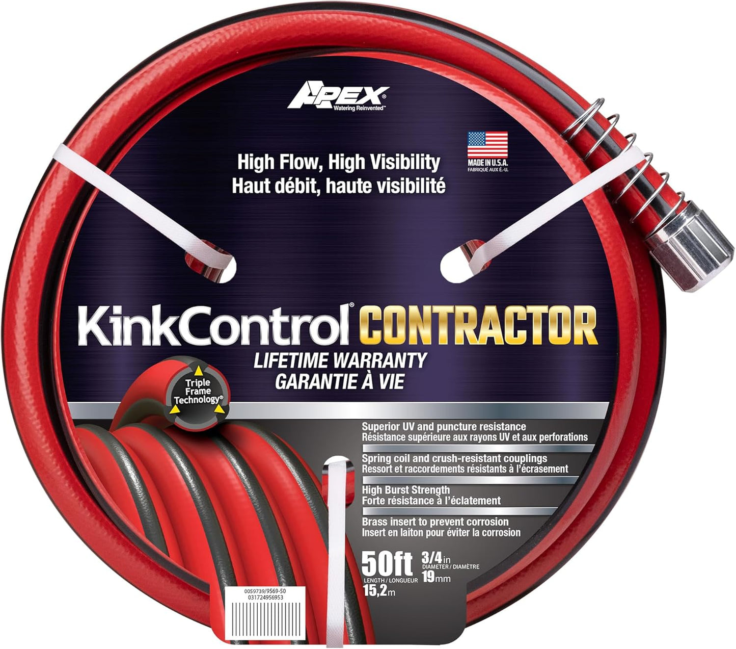 Kink Control Contractor Grade Hose with High Burst Strength