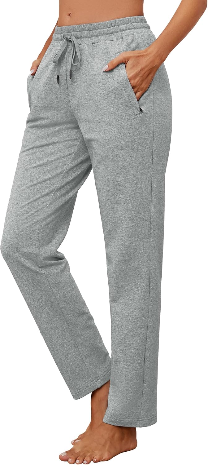 SEVEGO Women's Tall Cotton Yoga Lounge Sweatpants for Comfort