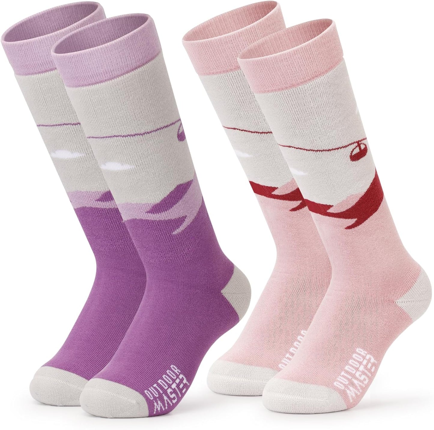 OutdoorMaster Kids Thermal Ski Socks - Keep Your Child Warm!