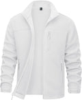 MAGCOMSEN Men's Winter Zip Up Polar Fleece Jacket - Warm Lightweight