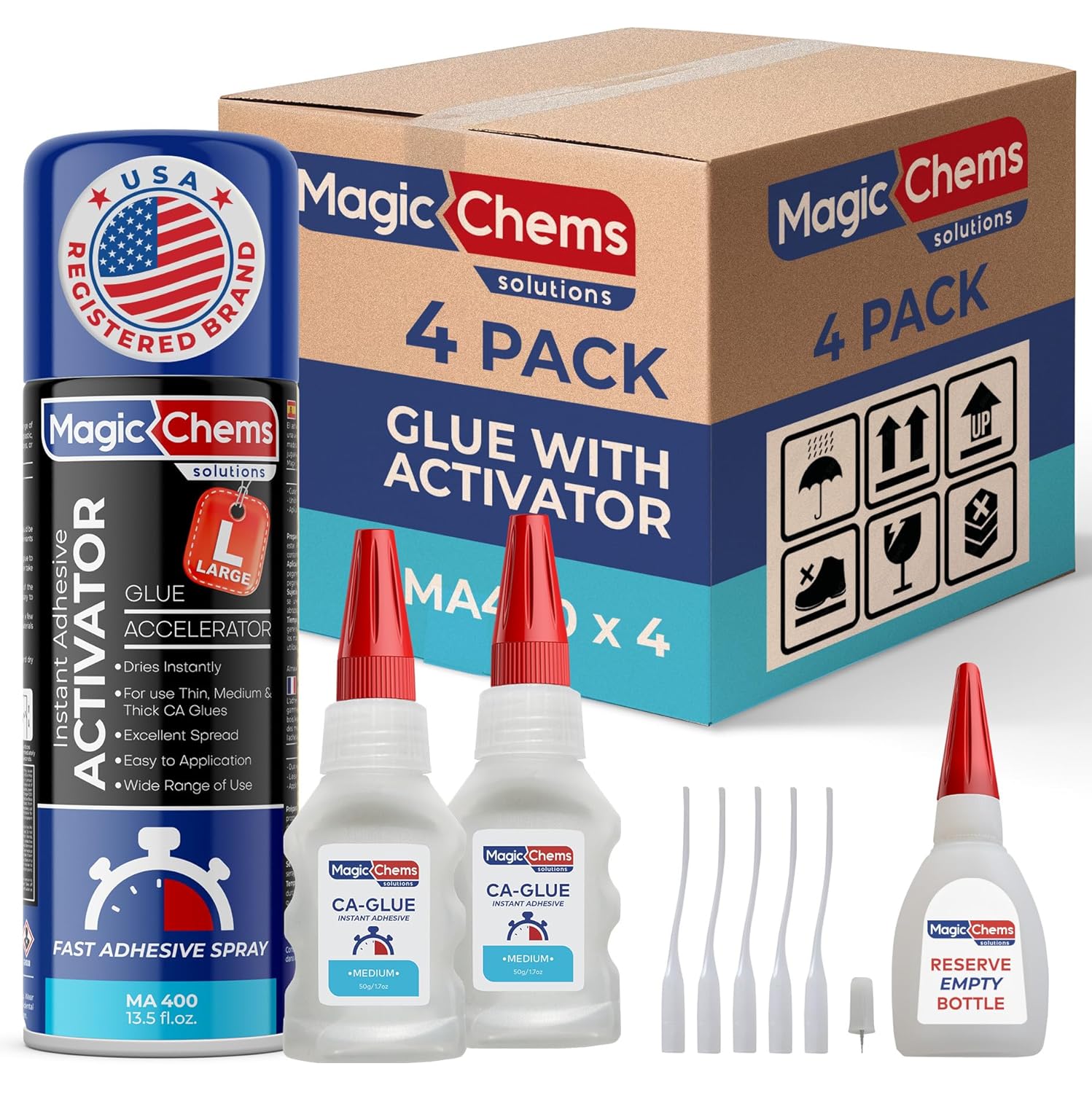 CA Glue with Activator for Strong Bonding and Instant Repairs