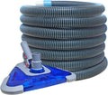 POOLWHALE 1.5in x 24ft Pool Vacuum Hose with Weighted Triangular Head