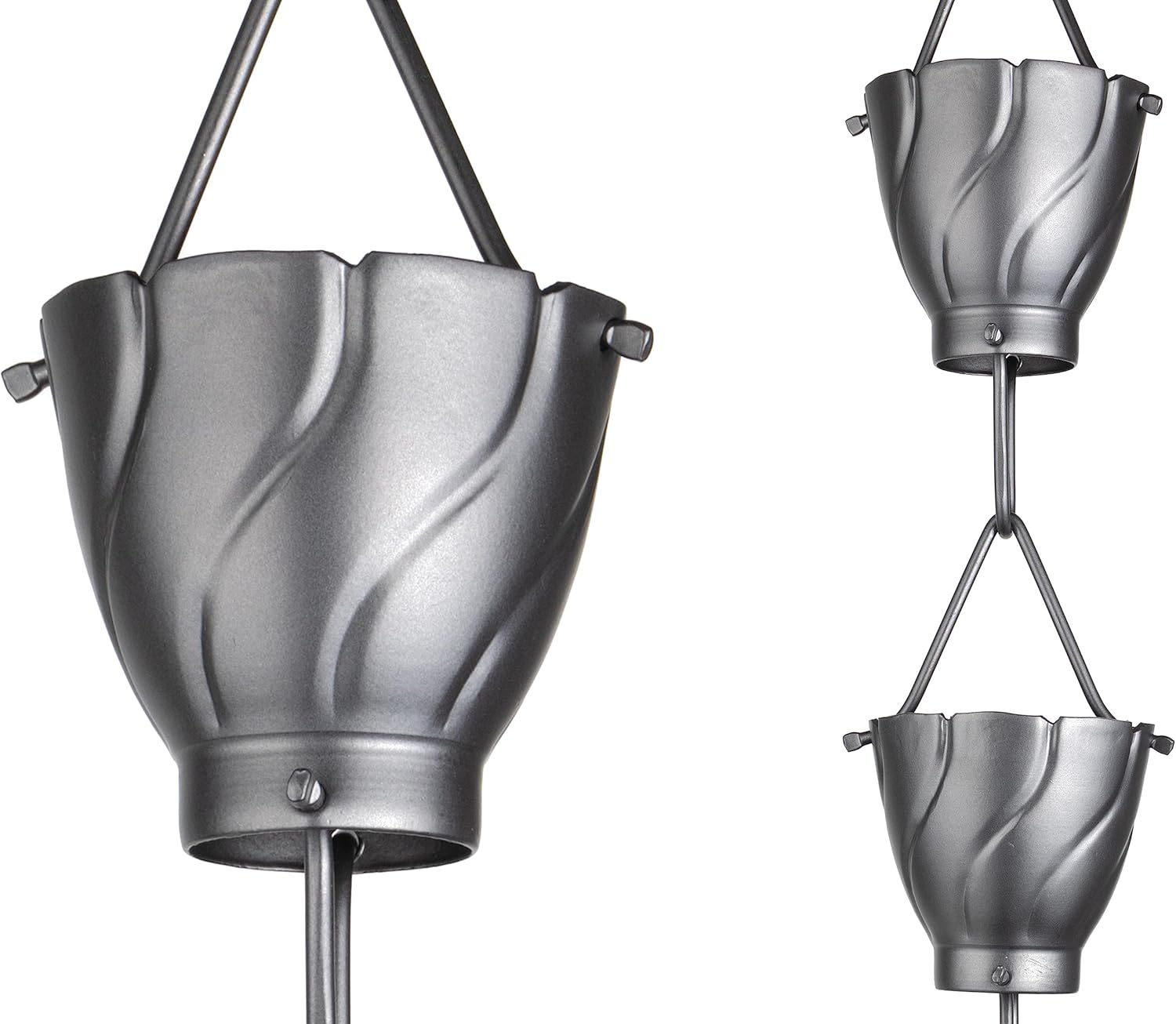 Monarch Rain Chains Aluminum Akira Rain Chain for Gutters